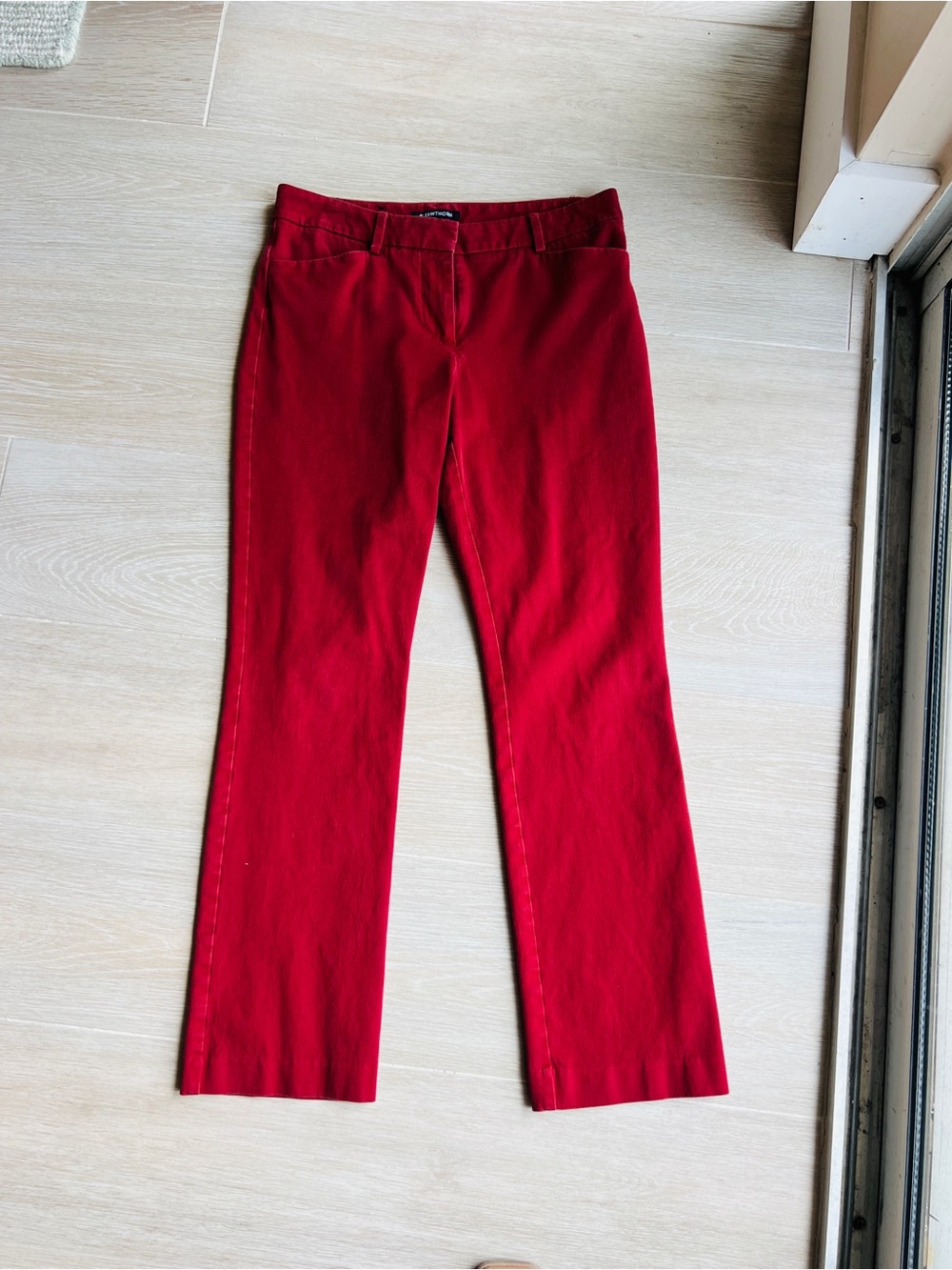 41 Hawthorn Red Straight Ankle Pants